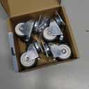 2 inch Swivel Caster Wheels Set of 4 Total Capacity 880 lbs Heavy Duty Casters for Furniture No Noise TPR Wheels with Screws