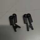 Ear Clip Electrode Rubber Black Compatible for Tens 7000 & Standard Tens Units, Reusable Ear Clip Accessory, 1 Pair