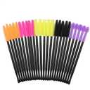 Coshine 100pcs Pro Disposable Silicone Mascara Eyeliner Wands Applicator Eyeliner Lip Liner Brushes Makekup Tools (silicone mascara brushes)
