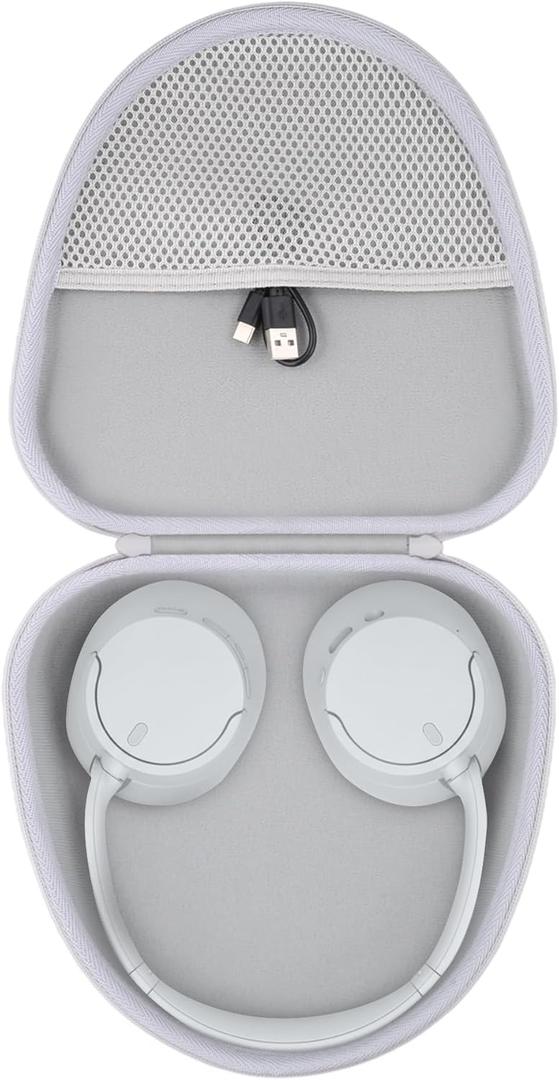 Case Compatible with Sony WH-CH720N/WH-CH710N/WH-CH520/WH-1000XM6/WH-1000XM5/ULT WEAR Over-Ear Noise Canceling Bluetooth Headphones,Suitable for Sony Wireless Headphones(White Case)
