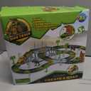 Dinosaur Tracks, 271 PCS Create A Dinosaur World Road Race for Kids Boys Toys Flexible Train Tracks Set with 2 Cool Race Cars and 2 Dinosaur Toys for Age 3 4 5 6 7 8 Year & Up Old Boy Girls Best Gift