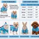 Dinosaur Pet Costume Hooded Jumpsuit for Small Dogs Cats, Soft Flannel Warm Four-Legged Clothing with Leash Hole, Funny Cosplay Outfit for Easter Halloween Christmas (Small, Dinosaur)
