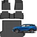Kia Sportage Hybrid All Weather Car Floor Mats 2026 2027 | Black Full-Set Mats, Heavy-Duty TPE,Waterproof & Non-Slip, Easy to Clean, All-Season Protection