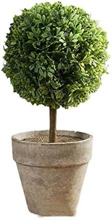 YUANstore Erythrina sea Mini Potted Artificial plant Bonsai set fake Flower vase Decorative Flower Home Balcony Decoration