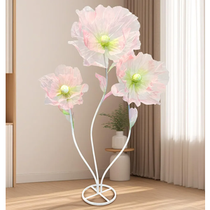 SOCROTO Giant Flowers for Decoration 5.7FT Large Giant Flowers Huge Artificial Flowers with Standing Base Handmade Artificial Giant Flower for Wedding Birthday Party Banquet Background Decor