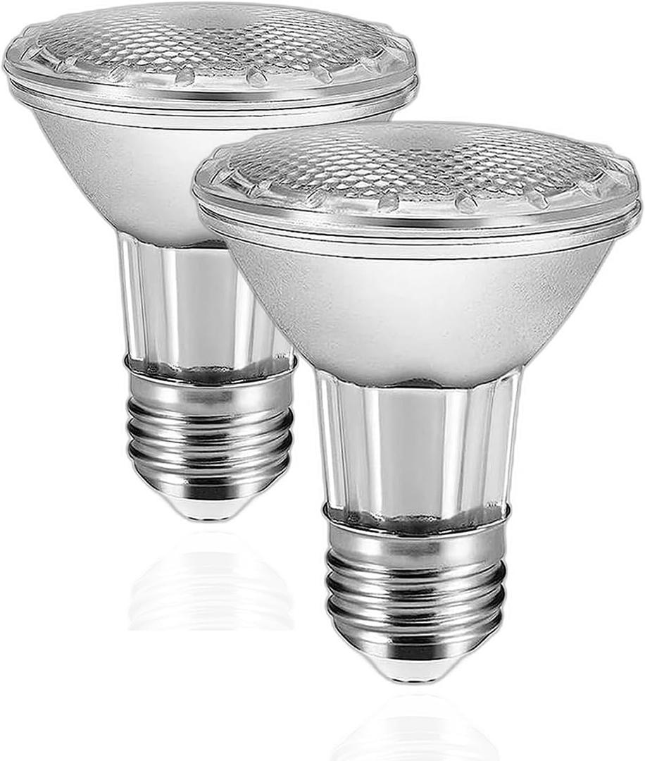 Drart PAR20 LED Range Hood Light Bulbs Under Hood, 60W Incandescent Stove Light Bulbs Replacement, 7W LED Appliance Bulbs Stove Hood, E26 Dimmable 3000K 595LM (Pack of 2)