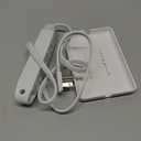 3FT Ultra Flat Plug Extension Cord Power Strip with 3 Outlets, Patented Detachable Ultra-Thin Outlet Cover Concealer & Ultra-Flat Plug, Max. 13A 125V 1625W ETL Listed, White Color