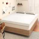 3 Inch Twin XL Mattress Topper, 40D High-Density Memory Foam Mattress Topper Twin Extra Long for Dorm Beds, 320GSM Bamboo Viscose Cover Non-Slip Washable College Bed Topper, Gold