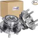 513324 Front Wheel Bearing Hub Compatible with Grand Cherokee 2011-2021, Durango 2011-2022, Grand Cherokee WK 2022 with ABS 5-Lug 2pcs