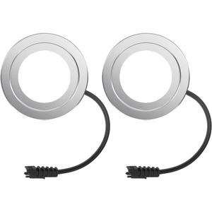 12V DC 1.5W Range Hood Light, LED Bulbs Replacement, 68mm/2.68in Hole Recessed Stove Hood Light Bulbs, Energy Efficient Kitchen Vent Hood Light Bulb Replacement, Bright White 6000K, 2 Pack