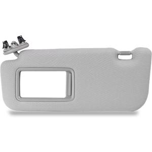 Nakuuly Left Driver Side Sun Visor Gray Compatible with Toyota Corolla 2007 2008 2009 2010 2011 2012 2013 Sunvisor with Mirror Replaces # 74320-02711-E0