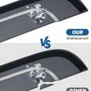 JOYTUTUS Vent Visor Compatible with 2019-2026 Ram 1500 Crew Cab, Only for New Body Style, Low Profile Outside Mount Car Window Rain Guards Deflectors, Vent Shades Accessories
