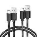 Basesailor for iPhone 17 16 Pro Max Charger Cord,USB to USB C Cable,Type C Charging Power Cord for Apple 17e 15 iPad 10 Air 4 5,Samsung Galaxy S26 S25 S24 S23,Black,2Pack 10FT(3M)