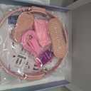 Pilates Ring Kit for Home Workout to Tone, Sculpt and Strengthen(Pink)