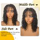 SOKU Box Braid Wig, Twist Short Braided Wigs for Black Women 4x4 Lace Front Glueless Wigs with Baby Hair 13 Inch Short Curly Synthetic Wig Ready to Wear Natural Brown Color