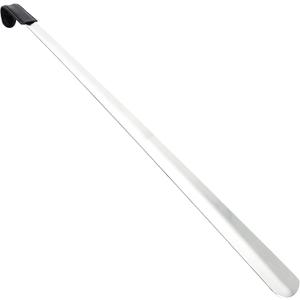 31.5" Extra Long Handled Shoe Horn,Metal Shoehorn for Men and Women,Heavy Duty Extended Stainless Steel Shoe Horn with Leather Grip for Seniors Pregnant Back Pain