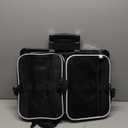 Petskd Top-Expandable Pet Carrier with Wheels 18x13x9.5 Inches Southwest Airline Approved, Soft-Sided Carrier for Small Cats Dogs with Locking Safety Zippers and Anti-Scratch Mesh(Black)