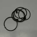 uxcell 28 Pack Curtain Rings with Clips, 3" Interior Diameter Curtain Clip Rings Hooks for Hanging Drapery Vintage Decorative Rustproof Drapery Ring with Hooks, Black