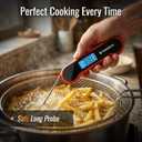 0.5 Sec Instant Read Meat Thermometer Digital with 0.5 Precision, Food Thermometer for Cooking Kitchen Gadgets, Oven Grill Candy BBQ Essentials Accessories, Gifts for Him Dad Men Birthday, Red