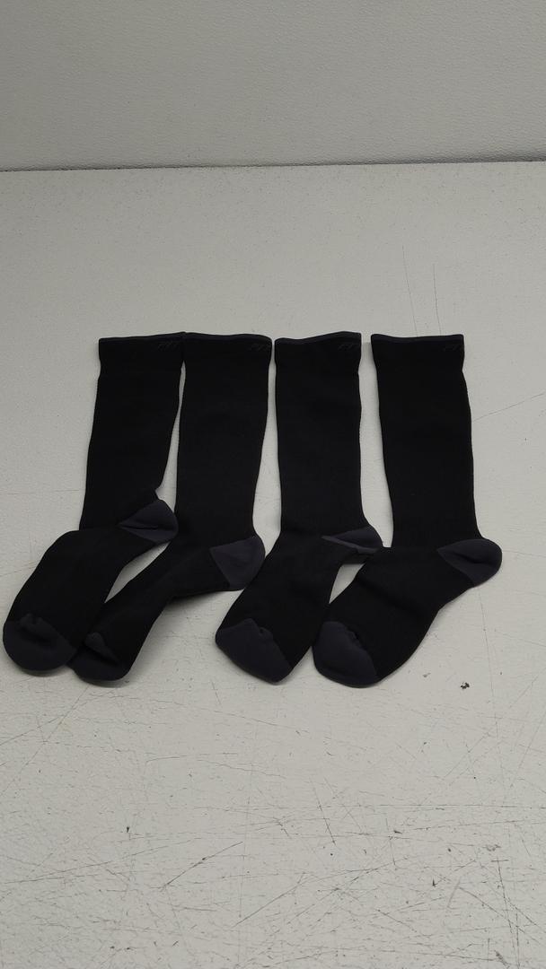 FITRELL 2 Pairs Compression Socks for Women and Men 20-30mmHg-Circulation Support Socks, S/M