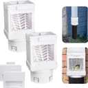 Downspout Filter,Leaf Removers,Downspout Screen Filters, 2X3 and 3X4 drainpipe, (2-pack white)