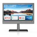 Feihe 14 inch Small Smart TV, HD Flat Screen Android TV Download APPs for Kitchen, Bedroom, RV