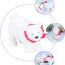 9Pcs Christmas Miniature Polar Bear Adornment Creative Bear Micro Landscape Ornament Desktop Decoration (Random Style) Home Decor