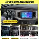 2+64G Car Radio for Dodge Charger 9 inch Touch Screen 2015-2023 Stereo,Wireless Carplay/Andriod Auto/Bluetooth/WiFi//EQ Audio/AM/FM/Navigation/AHD Camera