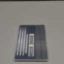 Four Candies 0.7mm Mechanical Pencil Set with Case, 3PCS Metal Artist Lead Pencil with 8 Tubes (480PCS) HB Lead Refills, 3 Erasers, 9 Eraser Refills For Engineer Art Writing Drawing Drafting, Silver