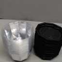 50 Pack Mini Bundt Cake Containers Clear Disposable Plastic Small Cupcake Cheesecake Dessert Boxes with Lids for Individual Chocolate Covered Cookies Strawberry