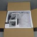 Floor Lamp with Linen Shade, Dimmable Tall Standing Lamp with Remote Control & 3 Color Temperatures, Modern Floor Lamps for Living Room Bedroom Office Corner, 9W LED Bulb Included