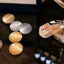 2 x The Hanukkah Company Chocolate Gelt Gold Coins In Mesh Bag, Milk Chocolate Coins, OUD Kosher Certified (10 Mesh Bags)