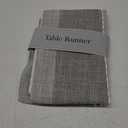  Stripe Woven Table Runner, 13x72-inch, Grey (13x72" (13x77.5, Fringe Included))