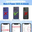 Boaretiu for Motorola Moto G Power/Play 2025 Case - with Stand Cute Kawaii Fashion 360 Rotate Ring Holder Kickstand Cat Flower for Women Girls Boys Teens Girly Case for Moto G Power/Play 2025