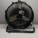 WARMLREC Industrial Fan 24 Inch Heavy Duty Drum 3 Speed 8800 CFM Air Circulation High Velocity Fan For Warehouse, Workshop, Factory, Commercial, Residential and Greenhouse Black