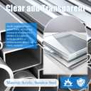 Car Picture Holder Kit,Acrylic Car Visor Photo Clip with Magnetic Design for Decoration & Photo Display,3" Personalized Universal Cars Photos Holder as Halloween Cars Decor (2PCS)