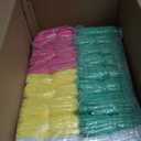Berlune 40 Pcs Kid Ponchos Bulk Disposable Kids Rain Ponchos Bulk Emergency Raincoat with Elastic Sleeves(Blue, Green, Yellow, Purple, Pink)