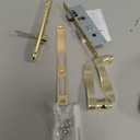 Wright Products - Serenade Mortise Keyed Lever Mount Latch with Deadbolt for Screen and Storm Doors, Polished Brass