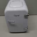 CAYNEL Mini Fridge Cooler and Warmer, (4Liter / 6Can) Portable Compact Personal Fridge, AC/DC Thermoelectric System, 100% Freon-Free Eco Friendly for Home, Office and Car (white)