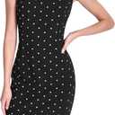 DKNY Women's Sleeveless Jewel Neck Scuba Crepe Sheath Dress Mini Dress, Size 4