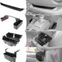 Center Console Organizer for 2024 2025 Jeep Wrangler JL JLU 4XE/Gladiator JT Gear Shift Console Side Tray GrabTray Passenger Hanging Armrest Storage Box for Wrangler&Gladiator(24+ 4-piece)