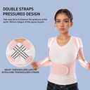 Back Brace Posture Corrector for Women and Men Lower Pain Relief Straightener Support Scoliosis Upper Pro Align Full Spine Belt Hunchback Highest Rated Work Dowagers Hump Lumbar Pink Large (Pink, L)