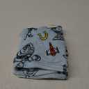 Disney Toy Story 4 Super Soft Blue, Yellow, Red Buzz Lightyear Woody Star Rocket Horse Shoe French Fiber Baby Blanket, Blue, Red, Yellow