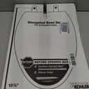 KOHLER 20110-96 Brevia, Slow Close Toilet Seat, Elongated Toilet Seat, Grip-Tight Bumpers Quick-Attach Hardware, Biscuit