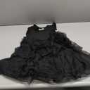 Arshiner Toddler Tutu Dress Girls Fluffy Tiered Summer Dresses Cute Party Tulle Sundress for Kids 2-7Y (4-5T, Black)