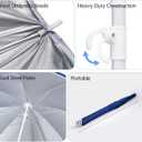Umbrella Replacement Compatible with Step 2 Water Table, Sun Shade Umbrella for Water Table, 60 Inch Portable and Durable Umbrellas, Easy to Install, for Seaside Beach, Garden, Outdoor Play Shade
