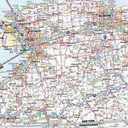 Mapping Specialists Northeastern United States Wall Map - 60" x 42" Laminated Full Color Road Map