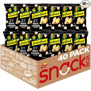 Smartfood Popcorn, White Cheddar, 0.625 Ounce (Pack of 40) BBD: 10/20/2026