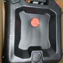 Performance Tool W4077 16-Quart Oil Drain Container, Deep Drain Well, Integrated Handle, Sealing Rubber Gaskets, Black
