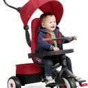 Radio Flyer City 4-in-1 Stroll 'N Trike, for Riders 1-5 Years Old, Red